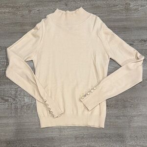 Topshop Beige Ribbed Sweater